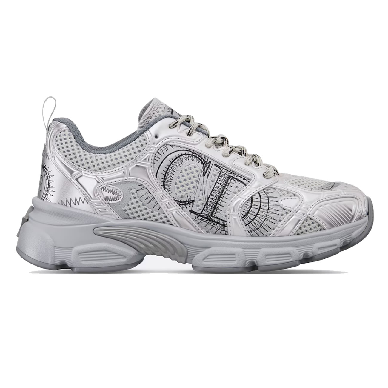 Dior Chrono Sports Shoes With Mesh Fabric And Faux Leather Trim (3) - newkick.app